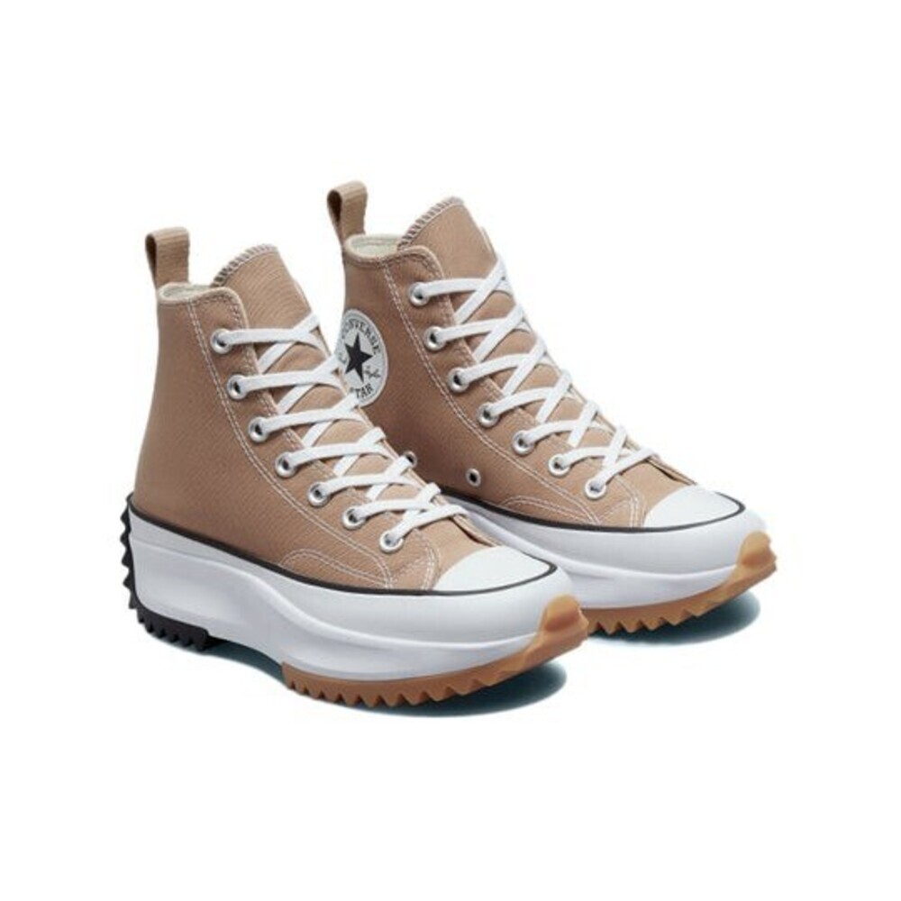 Converse Run Star Hike 172727C Unisex US 12 Brown White Platform Shoes TF1142